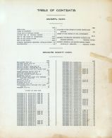 Table of Contents, Douglas County 1915